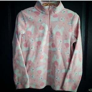 Childrens Place Llama sweatshirt, pink, girl's size 10/12